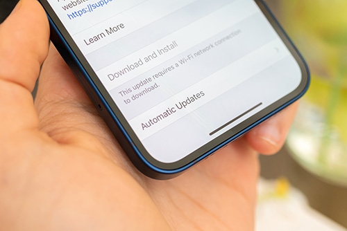 photo of smart phone screen